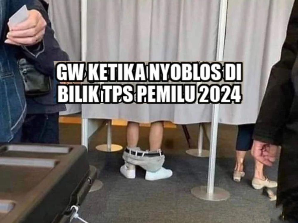 7 Meme Nyoblos Paling Kocak, Ada yang Telat Sehari Pemilu