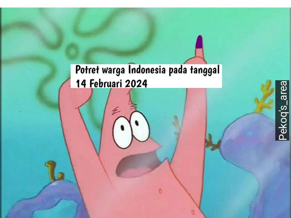 8 Momen Kocak Jari Dicelup Tinta saat Pemilu, Bukti Sudah Nyoblos