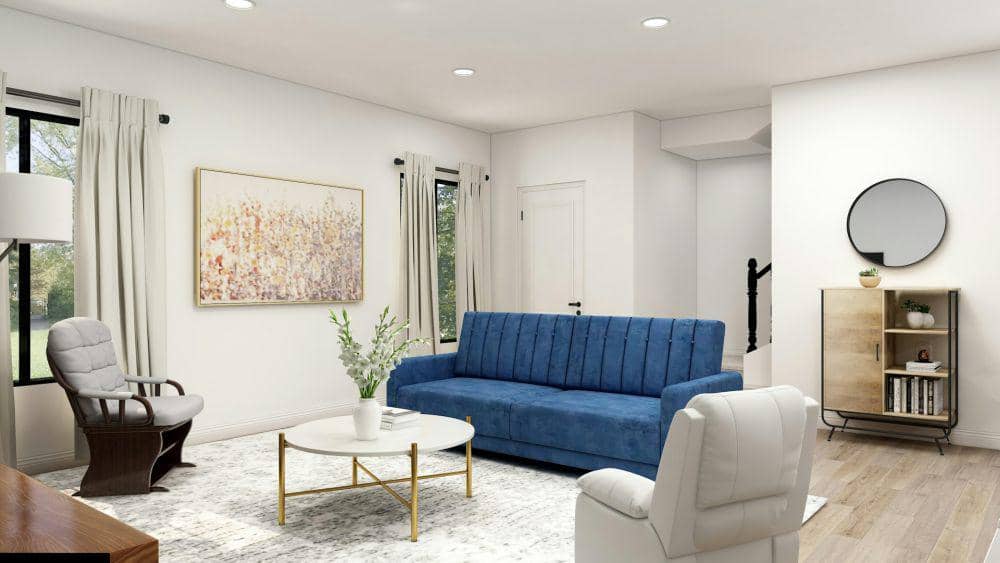 Ide penggunaan sideboard di ruang tamu (unsplash.com/Collov Home Design)