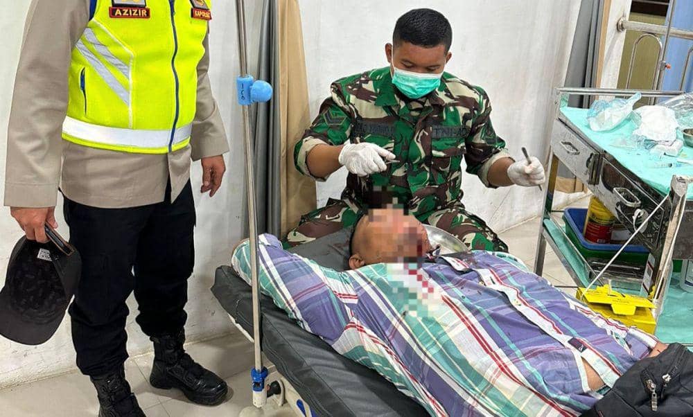 Petugas KPPS di Palembang Dibacok dengan Parang Saat Bertugas
