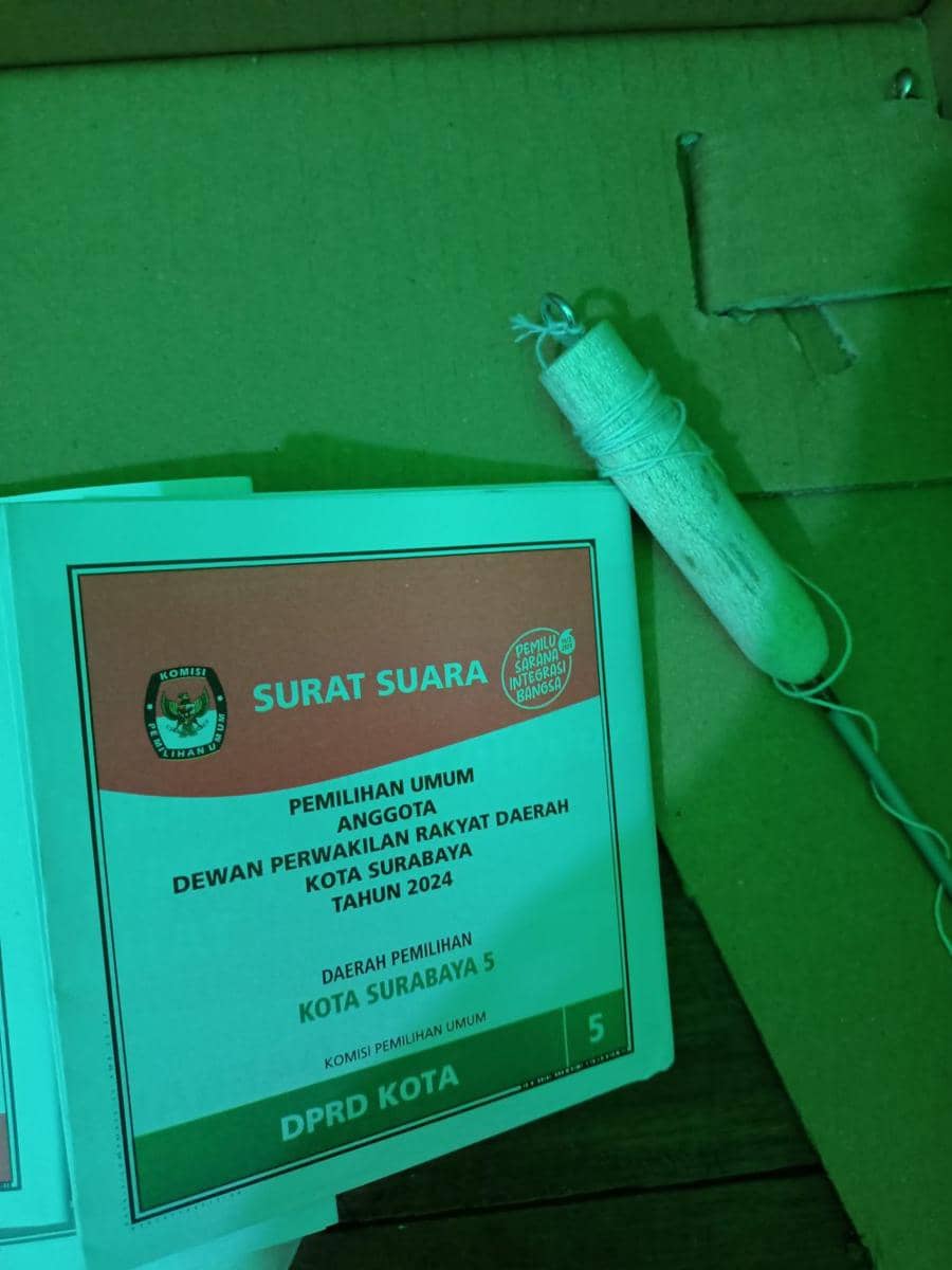 Pemilu di TPS 17 Tambak Sarioso. (dok.pribadi/Melinda Fujiana)