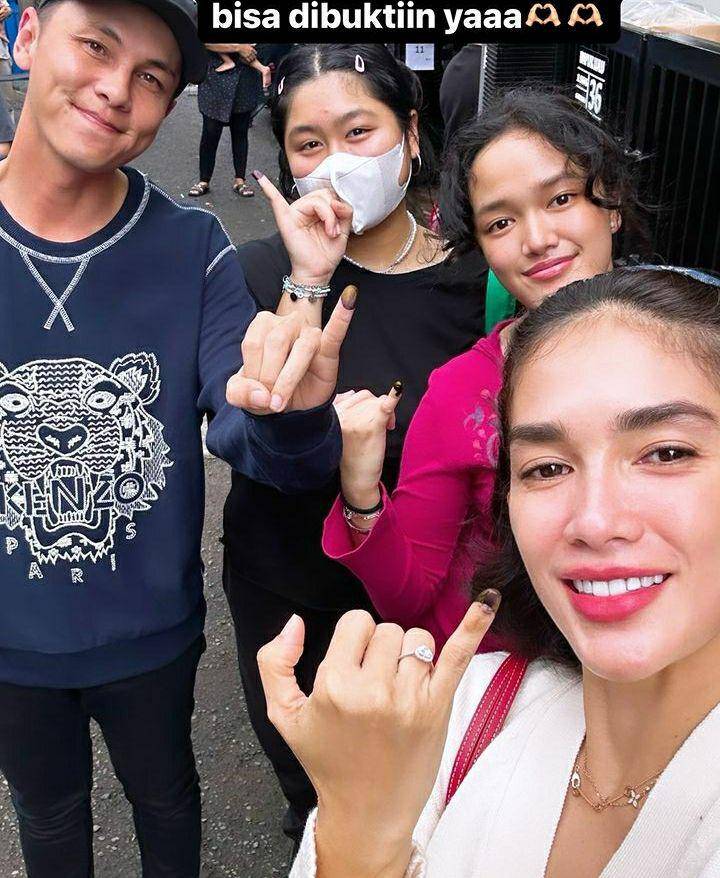 potret anak artis yang baru pertama kali nyoblos (instagram.com/ussypratama)