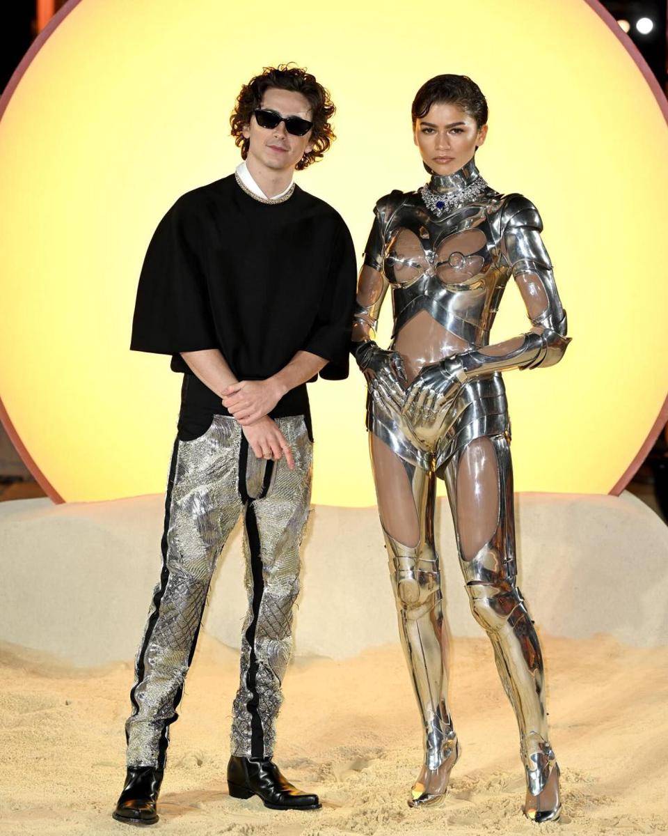 Timothy Chalamet dan Zendaya di world premiere Dune 2 di London (Instagram.com/dunemovie)