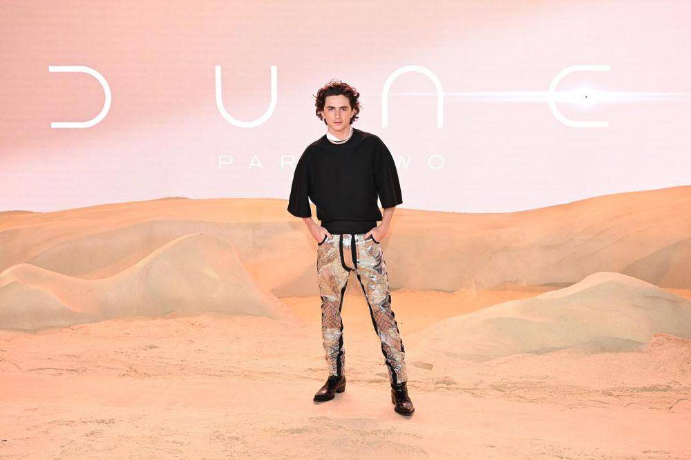 Timothy Chalamet di word premiere Dune 2 di London (Instagram.com/dunemovie)