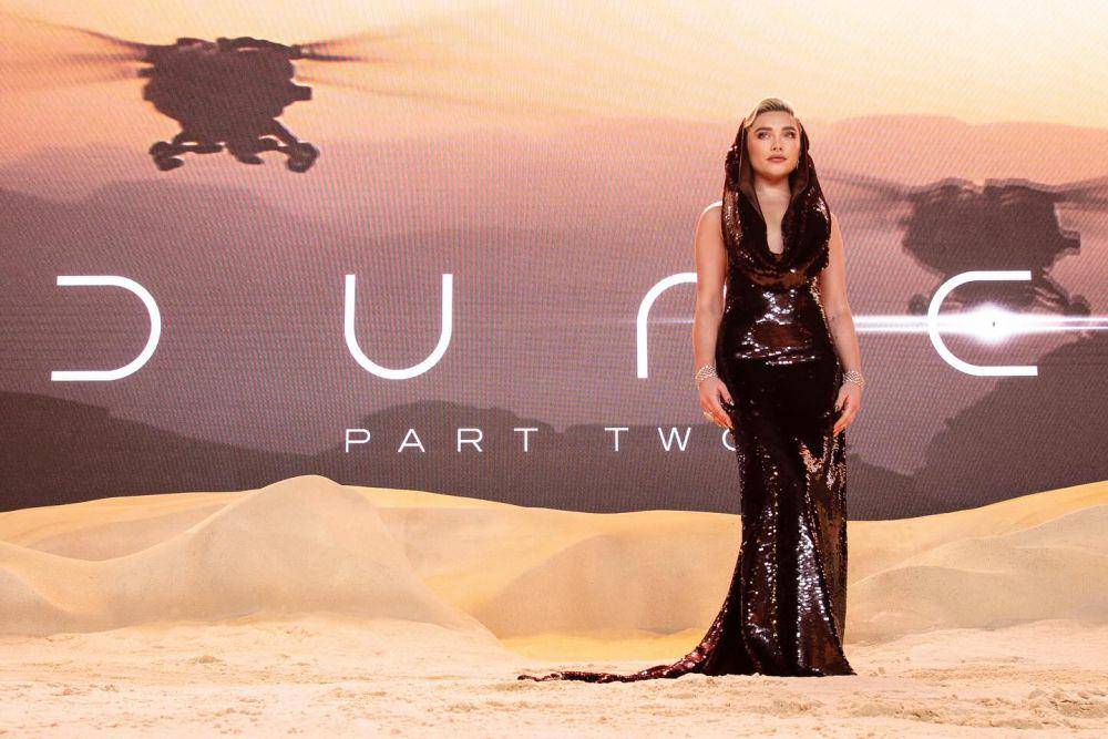 Florence Pugh di world premiere Dune 2 di London (Instagram.com/dunemovie)