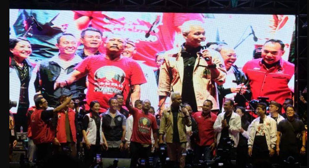 Ganjar Pranowo saat kampanye di Bali. (Pdiperjuanganbali.id)