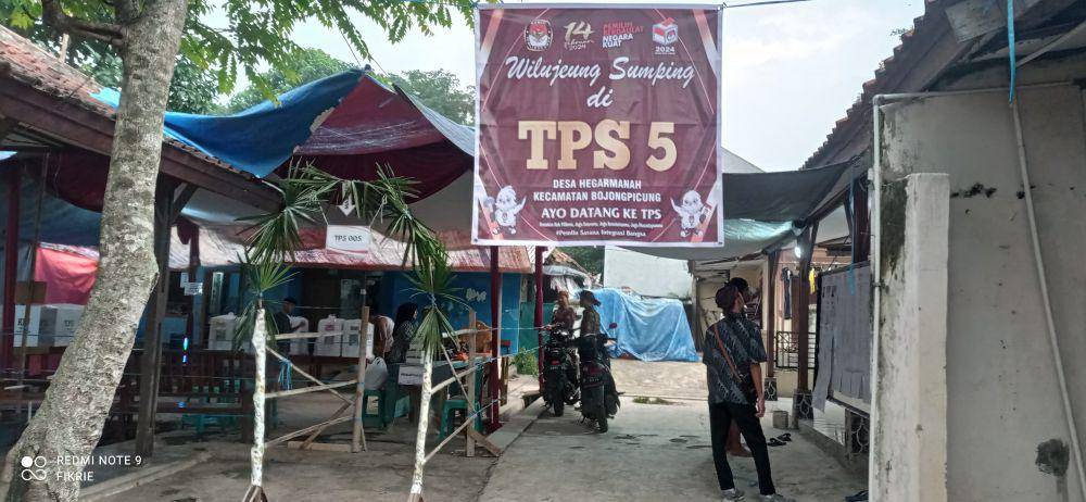 momen seru saat pemilu di TPS 5 Cianjur, Jawa Barat (dok. pribadi/Sri Sulasmi)