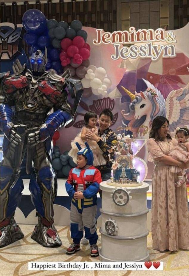 potret ulang tahun ketiga anak Marcus Gideon (Instagram.com/t_cyborg)