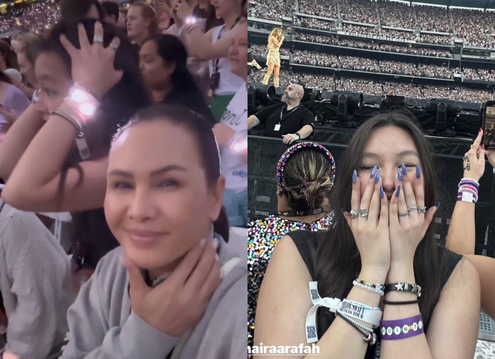 Potret Fitri Salhuteru Temani Anaknya Nonton Konser Taylor Swift!
