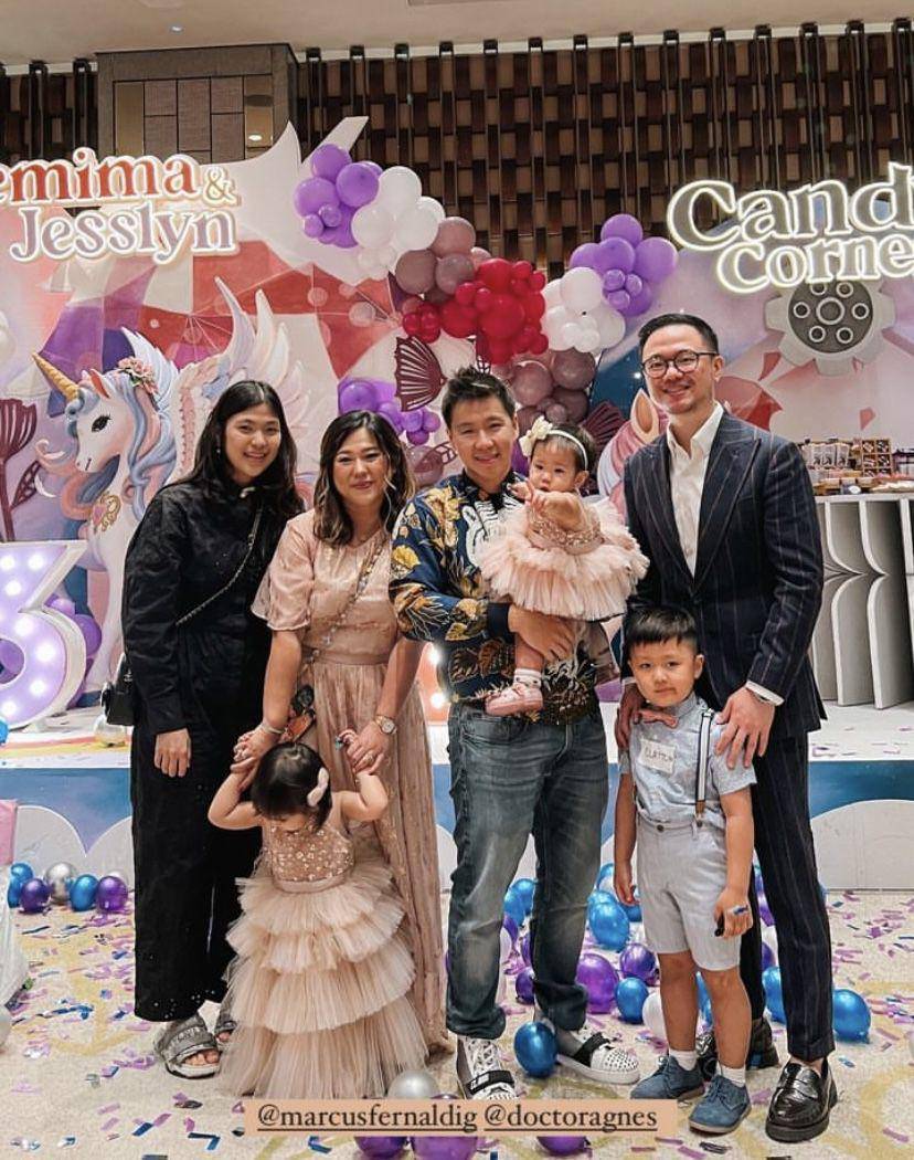 potret ulang tahun ketiga anak Marcus Gideon (Instagram.com/jonathanwongso)