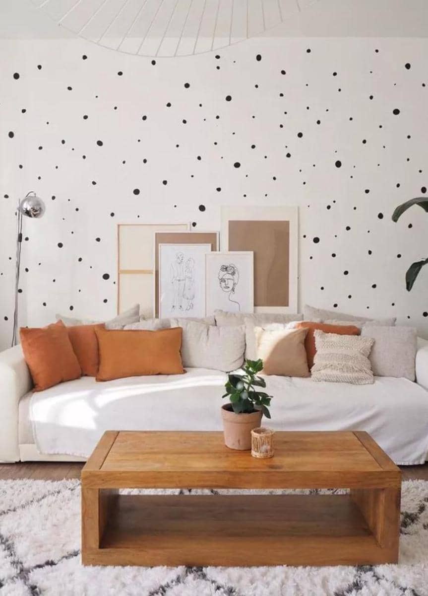 ilustrasi dinding aksen untuk ruang tamu (thespruce.com)