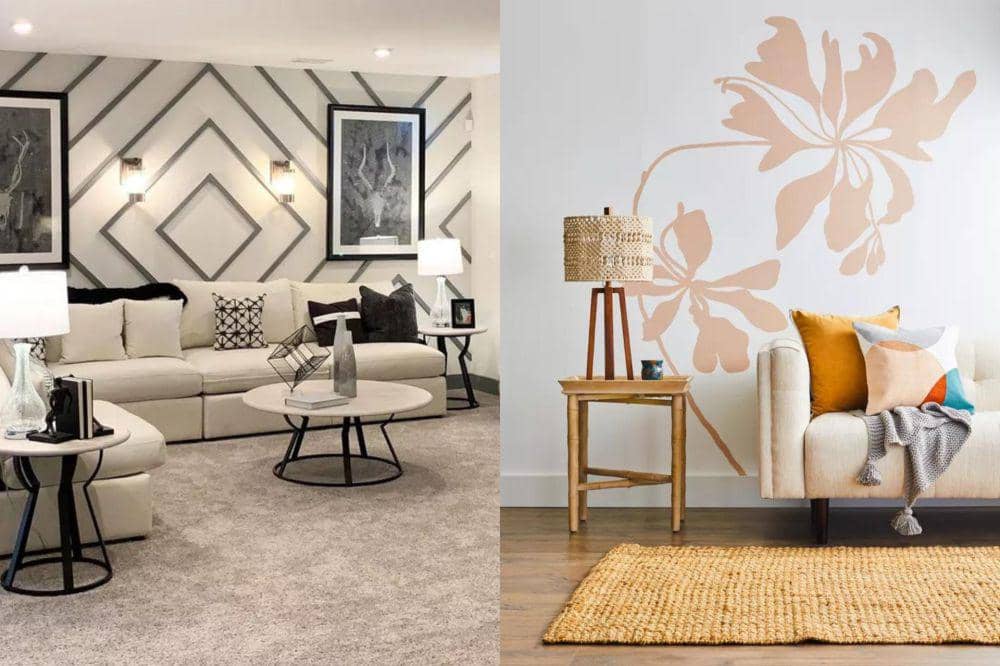 13 Inspirasi Dinding Aksen untuk Ruang Tamu, Ide Kreatif dan Menarik