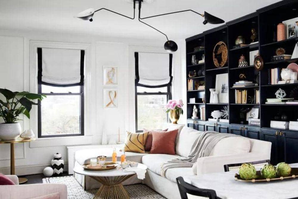 ilustrasi dinding aksen untuk ruang tamu (bhg.com)