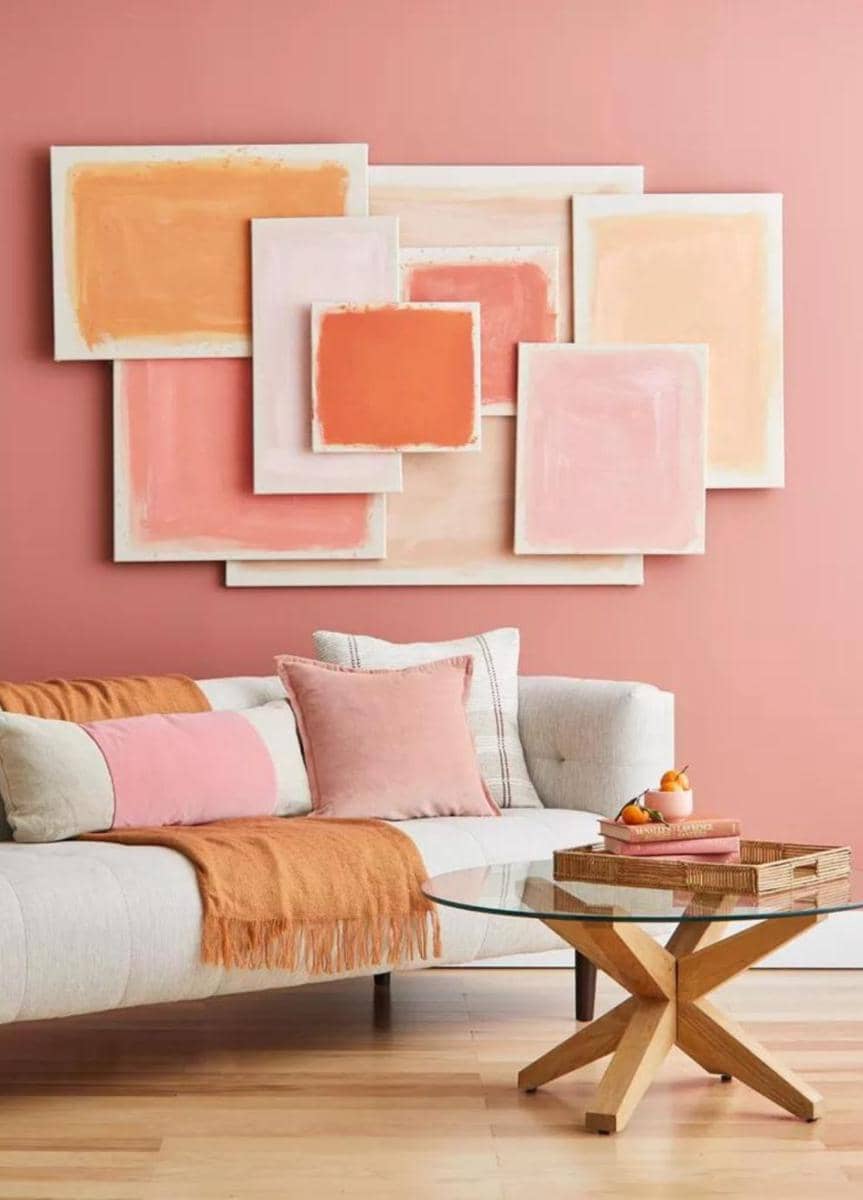 ilustrasi dinding aksen untuk ruang tamu (bhg.com)