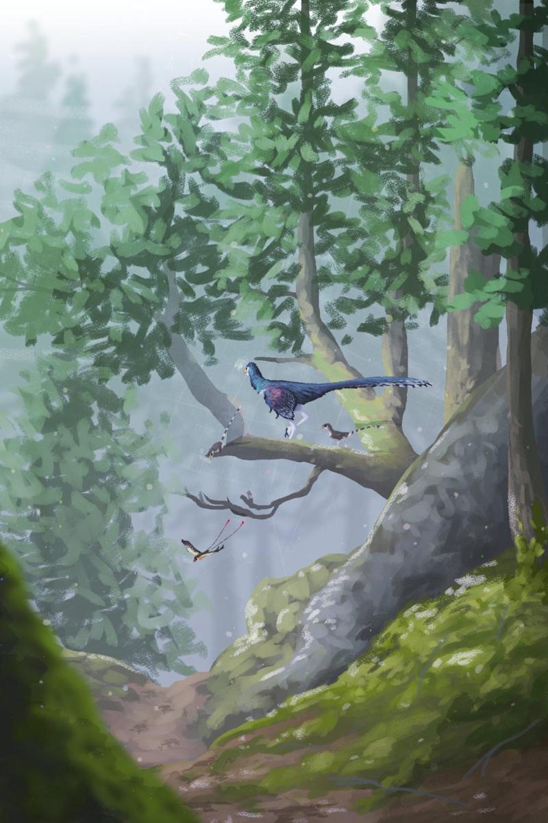 Ilustrasi periode kapur (twitter.com/pantydraco)