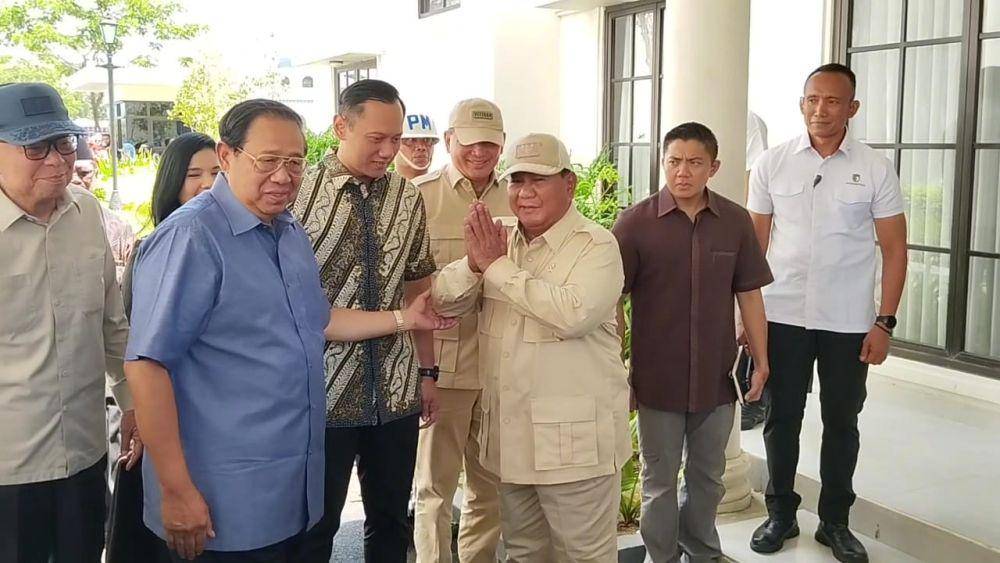 Prabowo Subianto temui SBY di Pacitan. IDN Times/ Riyanto
