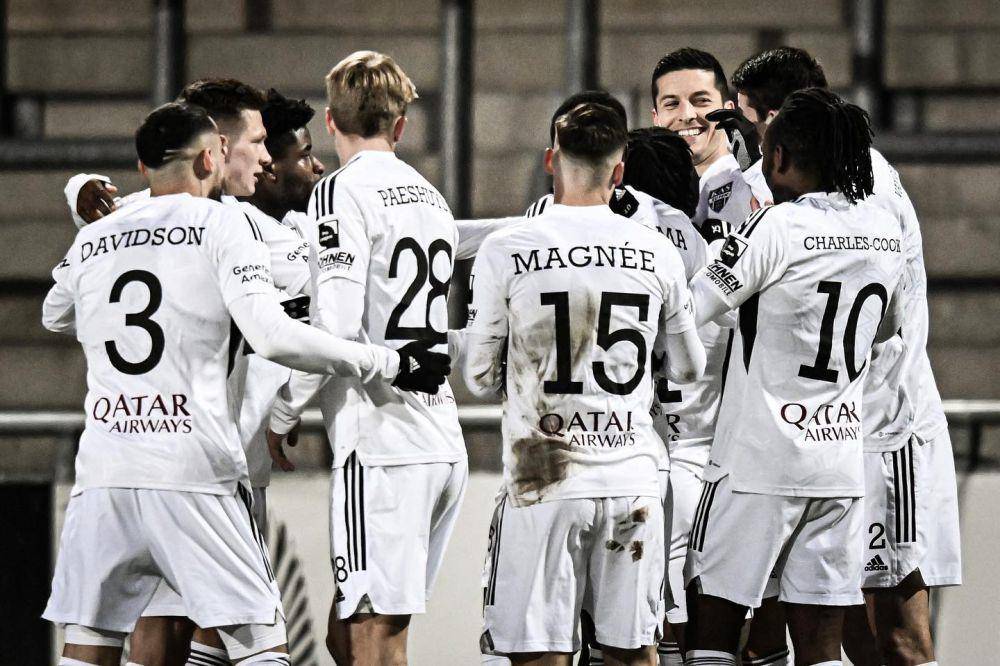 Pemain KAS Eupen ketika merayakan gol. (instagram.com/kaseupenofficial)
