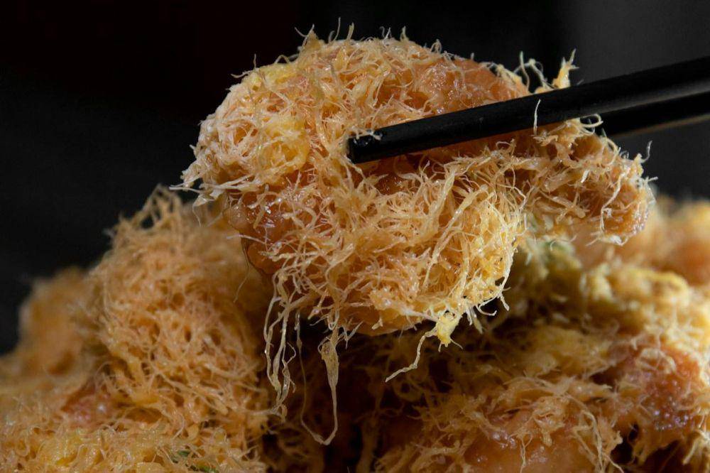olahan egg floss prawn (pexels.com/AMANDA LIM)