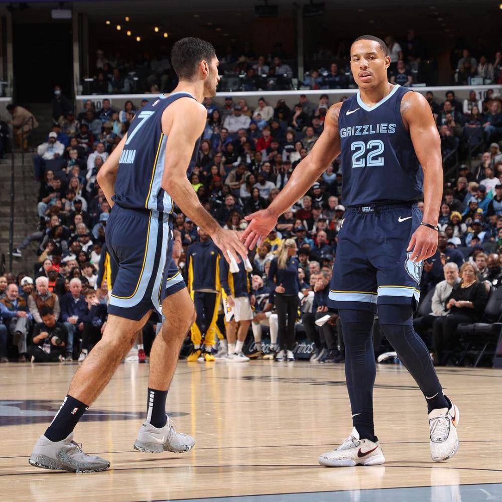Santi Aldama (kiri) dan Desmond Bane (kanan). (instagram.com/memgrizz)