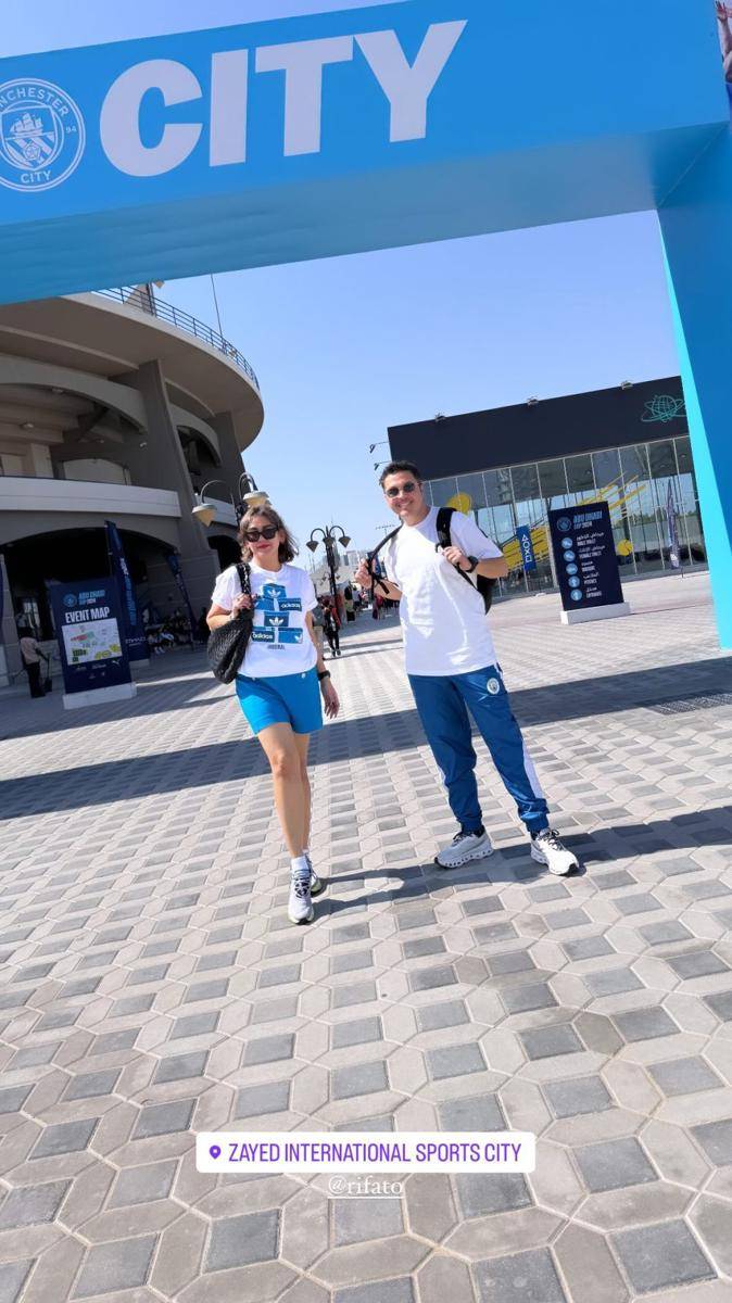 potret Mayka tanding bola di Abu Dhabi (instagram.com/syssio)