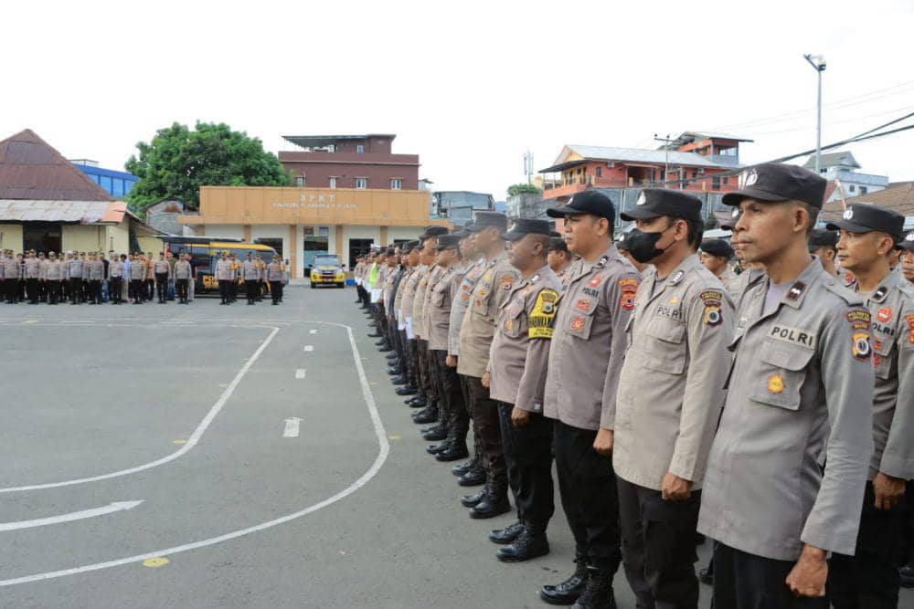Personil Polresta Pulau Ambon dan Pulau-pulau Lease.(IDN Times/Dok pribadi)