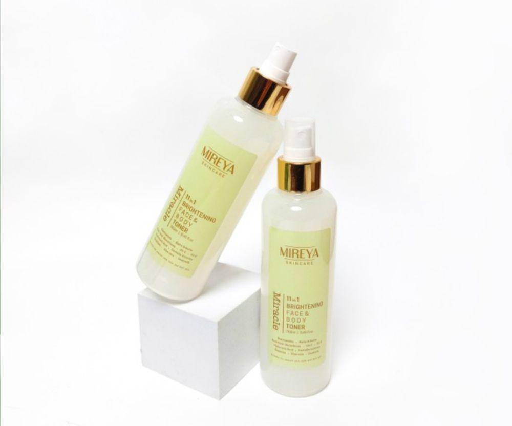 Mireya Skincare 11 in 1 Brightening Face and Body Toner (tokopedia.com/mireyacosmetics)