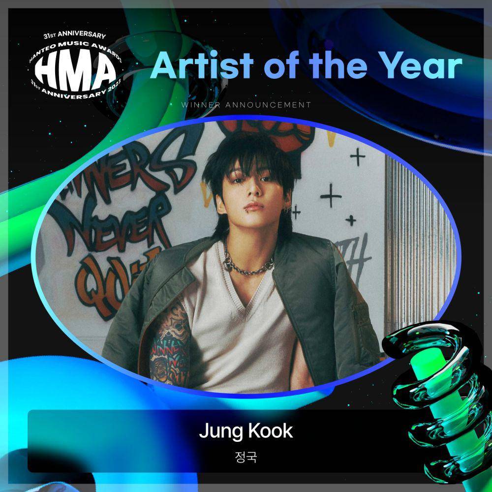 Jungkook memenangkan Hanteo Music Awards 2024 (twitter.com/Hanteo_HMAs)