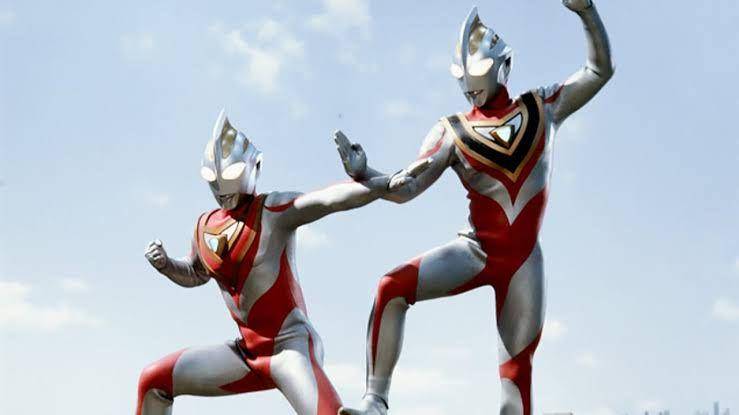 Ultraman Gaia vs Fake Gaia (dok. Tsuburaya/Ultraman Gaia)