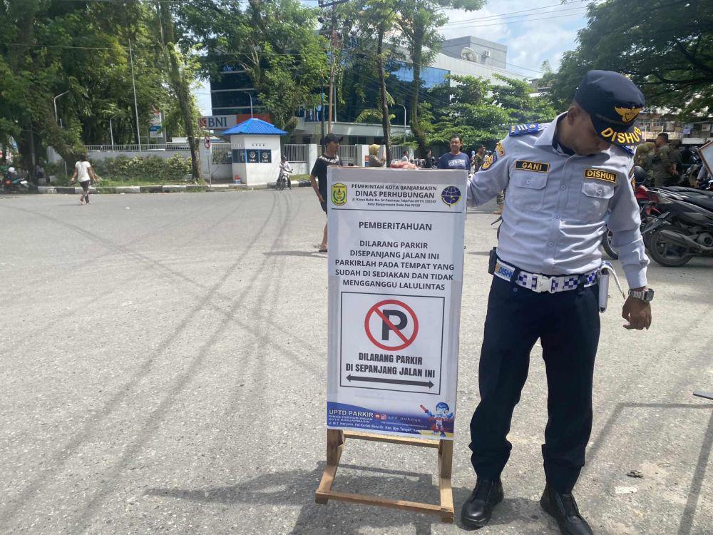 Banjarmasin Naikkan Tarif Parkir Kendaraan Bermotor pada Bulan April