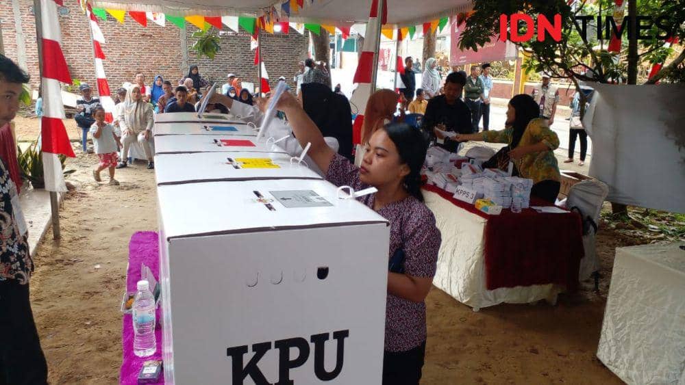Ilustrasi. Pemungutan Suara Ulang (PSU) di TPS 19 RT 012 LK 01 Kelurahan Way Kandis Kecamatan Way Kandis Bandar Lampung digelar, Minggu (18/2/2024). (IDN Times/Martin L Tobing).
