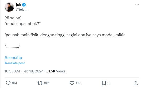 obrolan kocak warganet sama cewek yang lagi PMS (twitter.com/jek___)