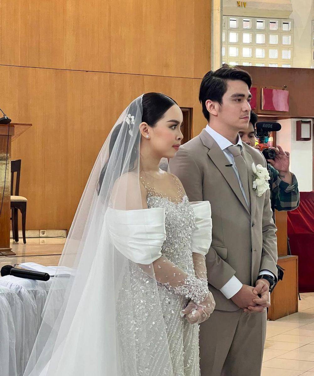 Pernikahan Christ Laurent dan Marcella Michelle. (Instagram.com/agungsaputrabm)