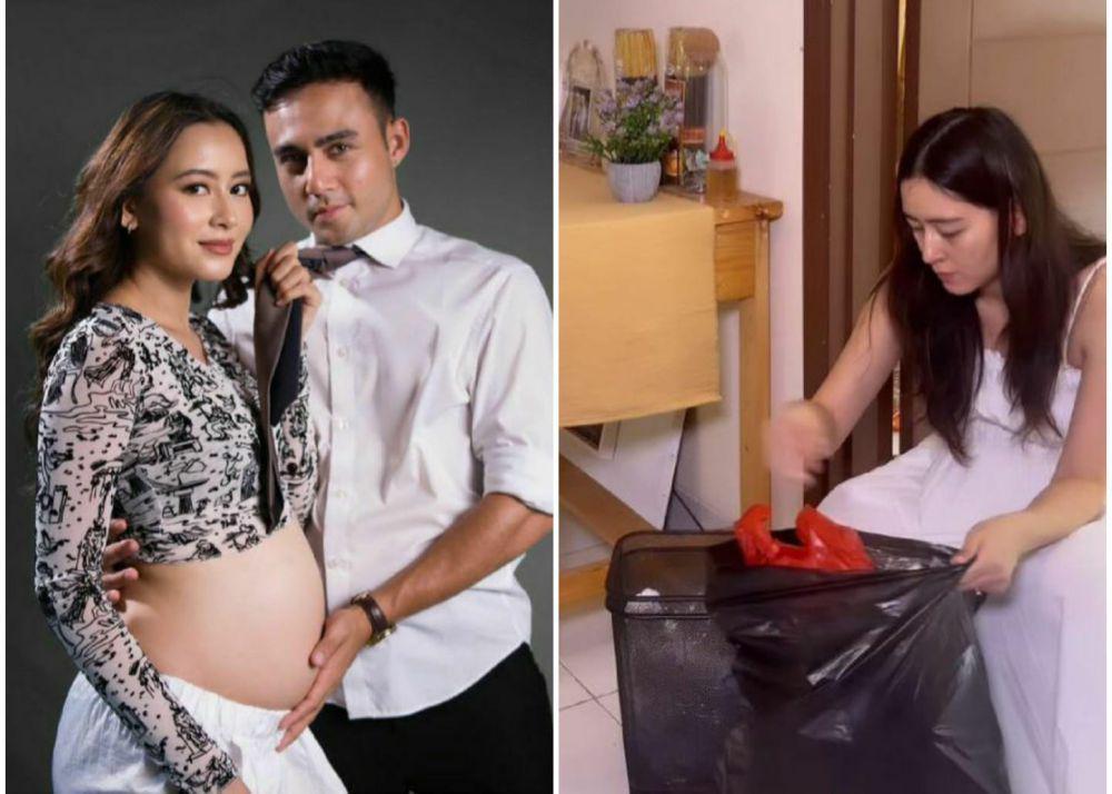 10 Potret Laura Theux Bersih-Bersih Rumah, Ibu Hamil yang Produktif