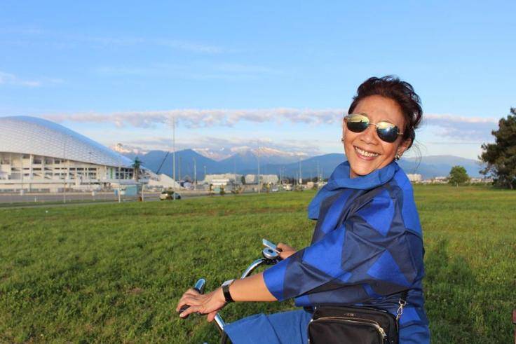Ibu Susi Pudji Astuti bersepeda (Instagram.com/susipudjiastuti115)