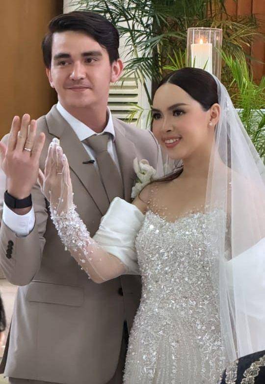 Pernikahan Christ Laurent dan Marcella Michelle. (Instagram.com/mnikthjia)