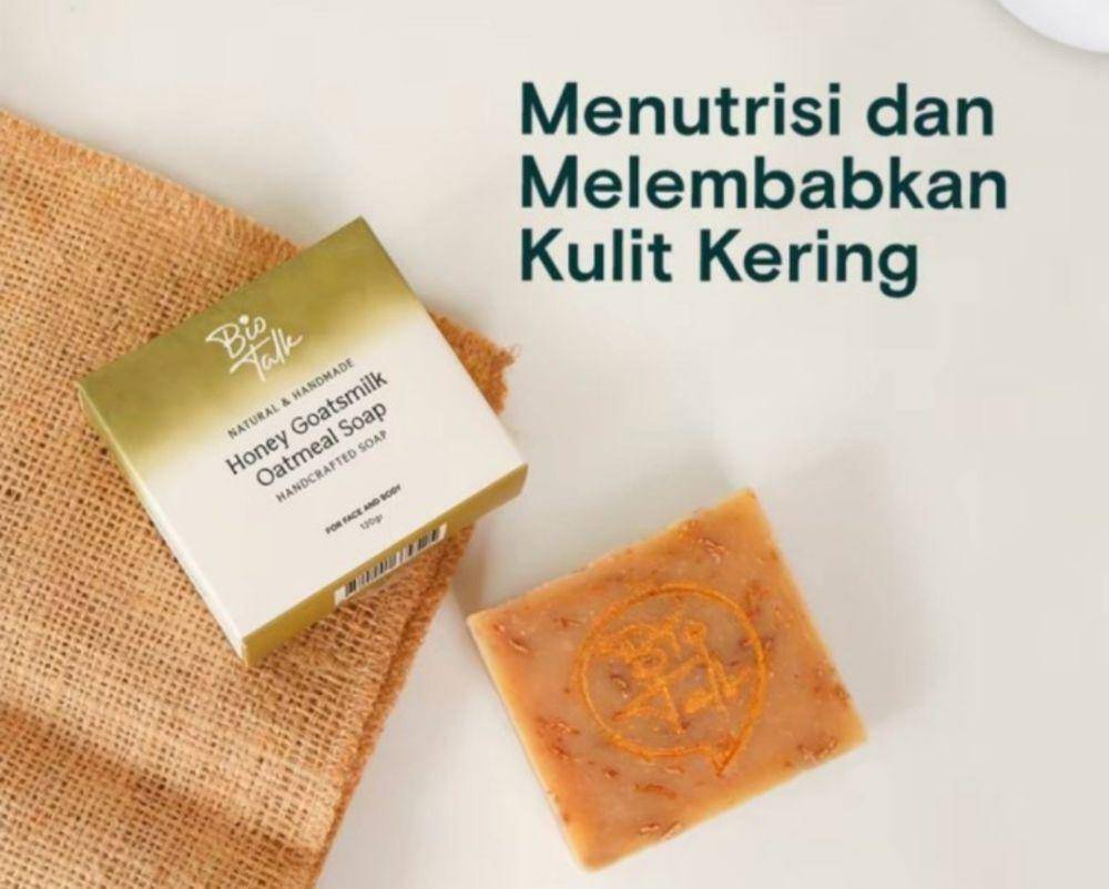 Biotalk Honey Goats Milk Oatmeal Barsoap (tokopedia.com/honglai)