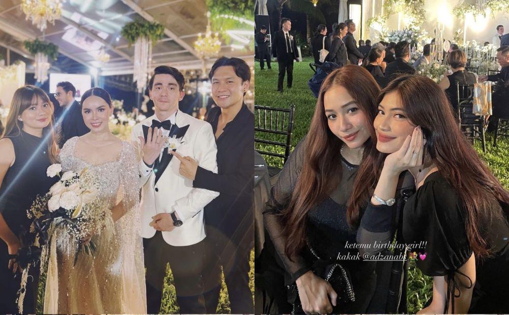 7 Potret Artis Hadiri Resepsi Pernikahan Chris Laurent dan Marcella