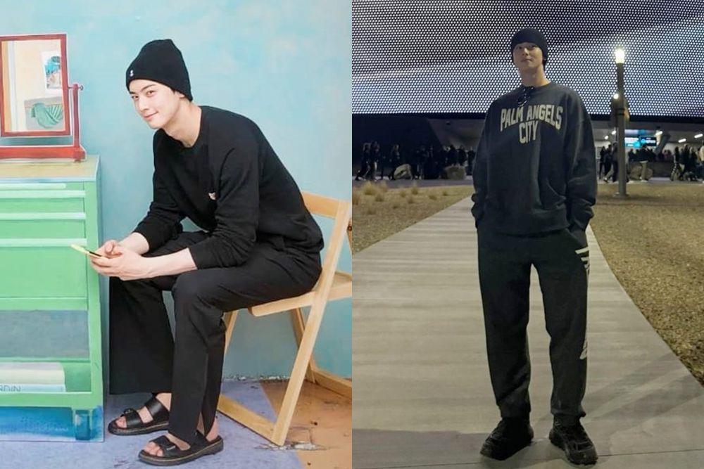 7 OOTD Beanie ala Cha Eun Woo, Trendi Kekinian!