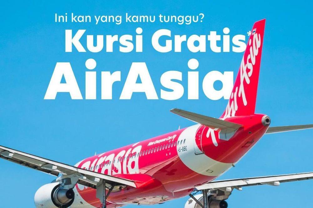 Promo Kursi Gratis AirAsia Februari 2024, Ini Cara Dapatnya!