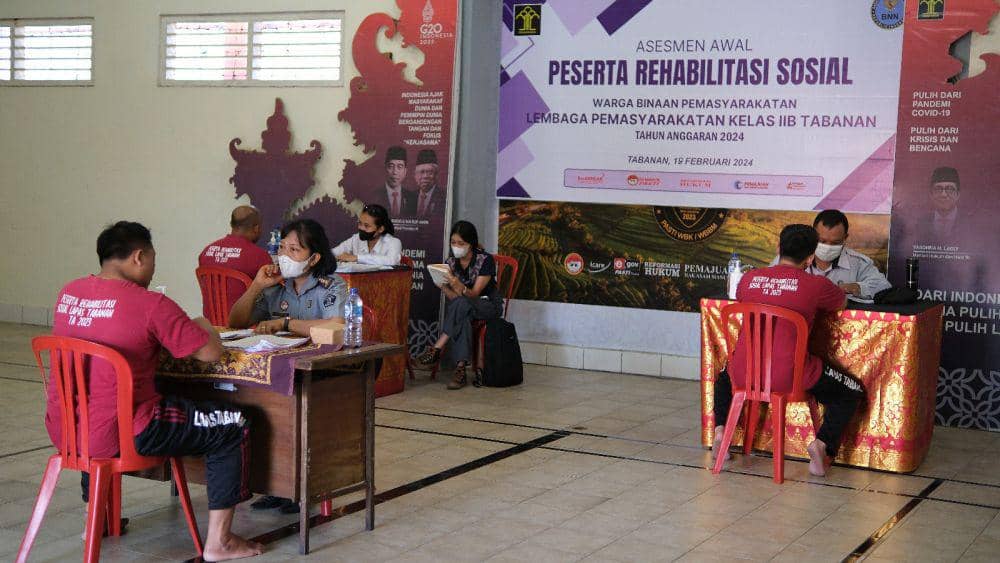 30 Napi di Lapas Tabanan Jalani Tes Urine