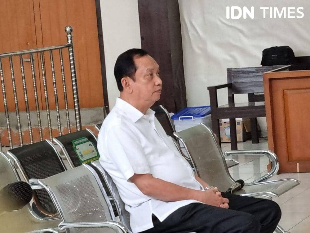Terdakwa Sarimuda di Pengadilan Tipikor Palembang (IDN Times/Rangga Erfizal)