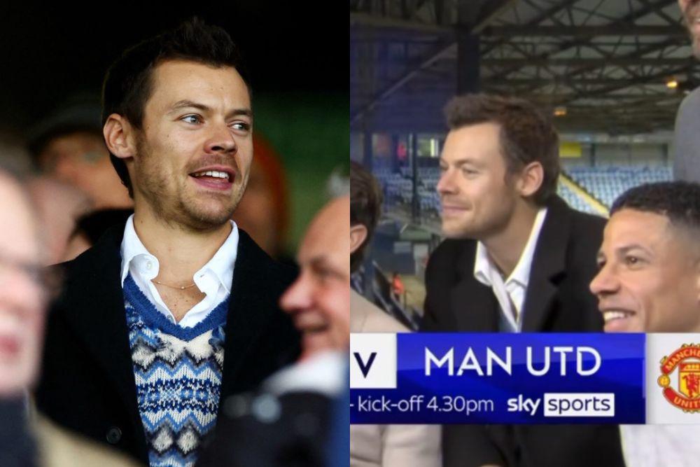 8 Potret Harry Styles Nonton Premier League, Pamer Rambut Baru!