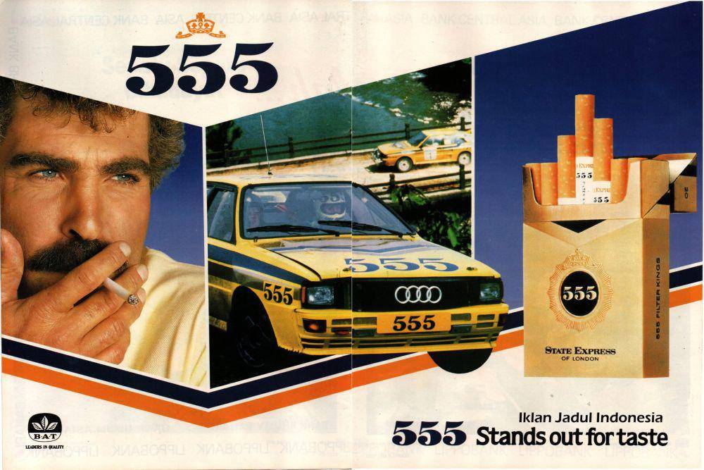 Rokok 555, salah satu rokok jadul di Indonesia (facebook.com/Iklan jadul Indonesia)