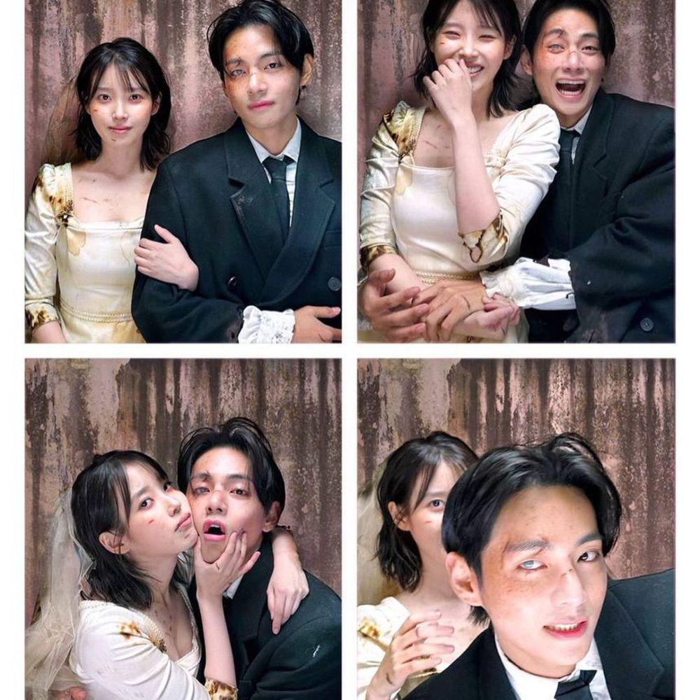 IU dan V BTS di MV "Love wins all" (instagram.com/thv)