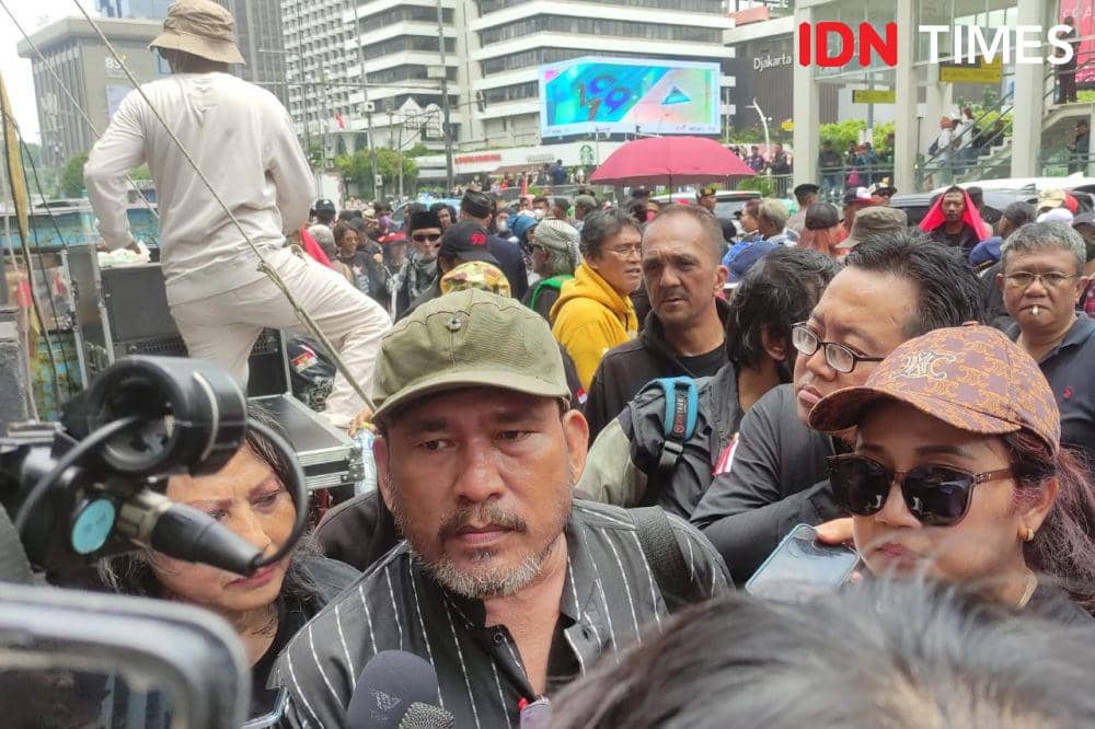 Massa Bawa Bukti kecurangan Pemilu Saat Audiensi dengan Bawaslu