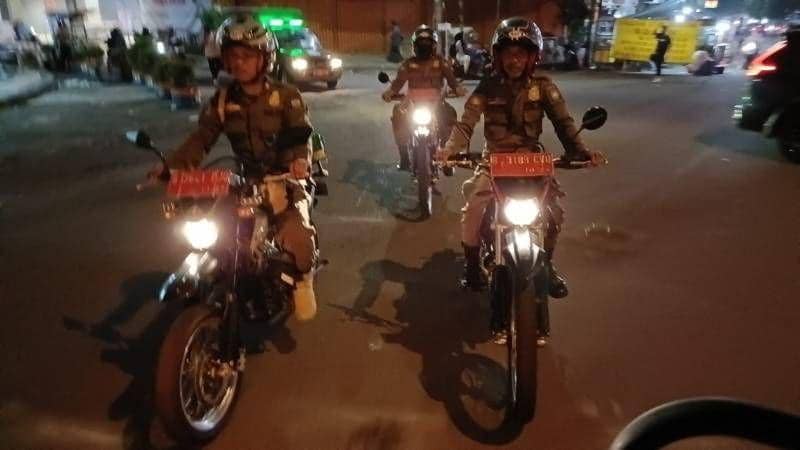 Jaga Keamanan Pemilu, Satpol PP Kota Tangerang Rutin Patroli Malam