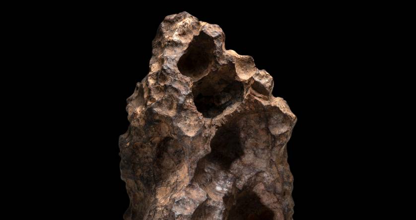 ilustrasi batu meteor Bur-Abor, an Incomparable Meteorite Specimen (bonhams.com)