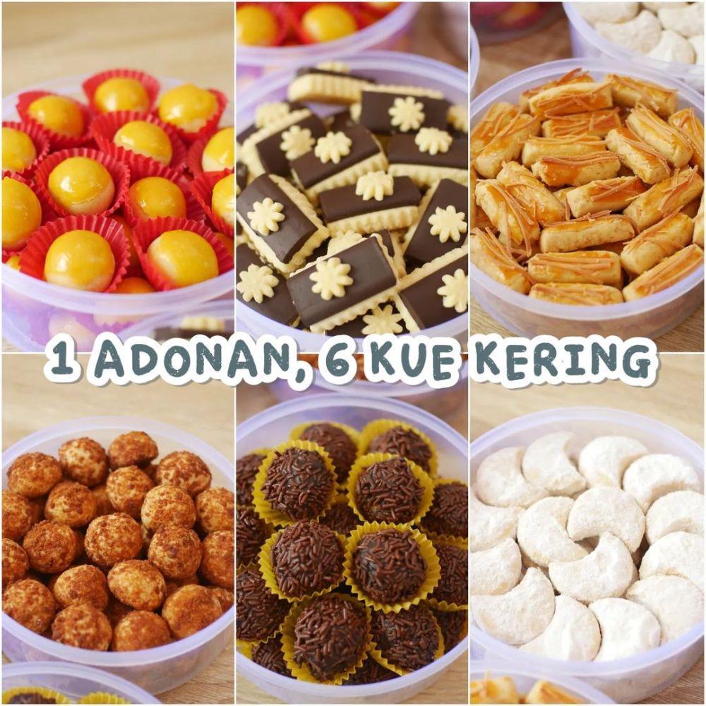 6 Resep Kue Kering Buat Lebaran, 1 Adonan Bisa Jadi 6 Jenis Kue