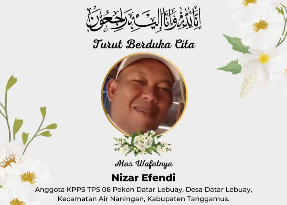 Akibat Sakit, 1 KPPS dan 1 Linmas Pemilu 2024 di Lampung Meninggal