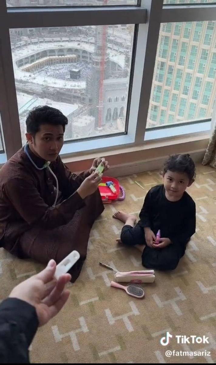 Momen Fatmasari, Istri Alfy Saga Umumkan Kehamilan Kedua Saat Umrah (Tiktok.com/fatmasariz)